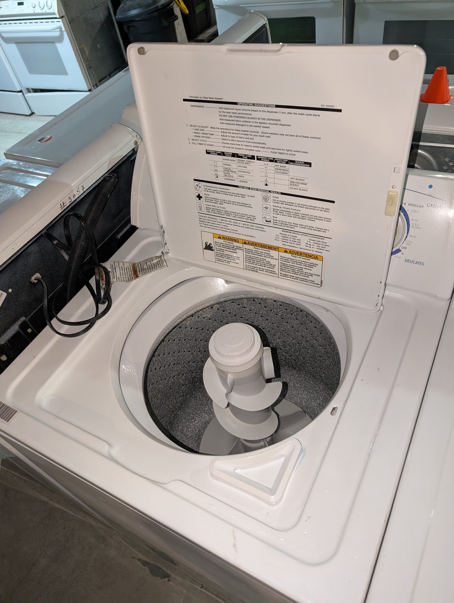 LG Lg dryer in white