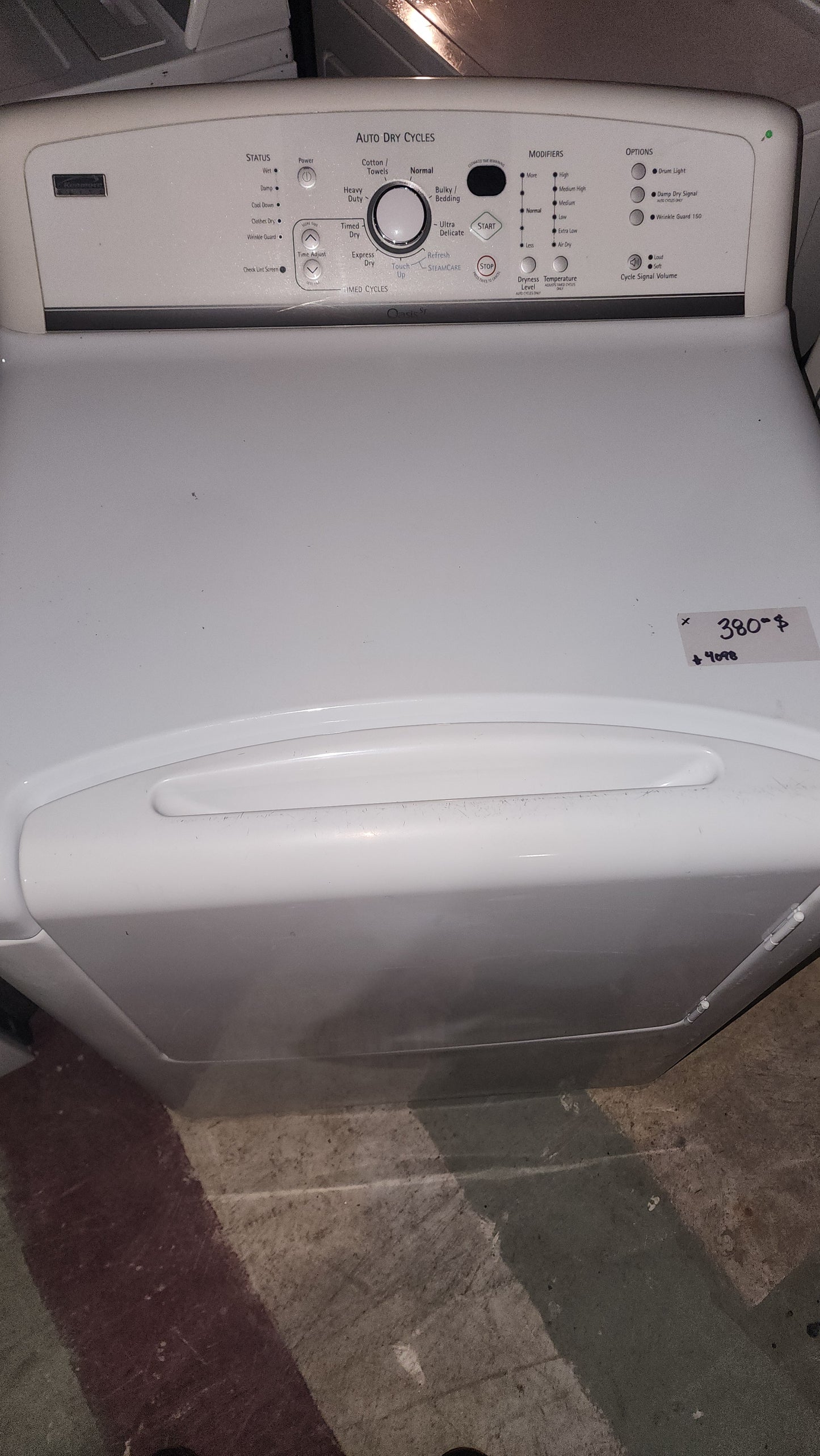 Kenmore Elite Kenmore elite dryer in white