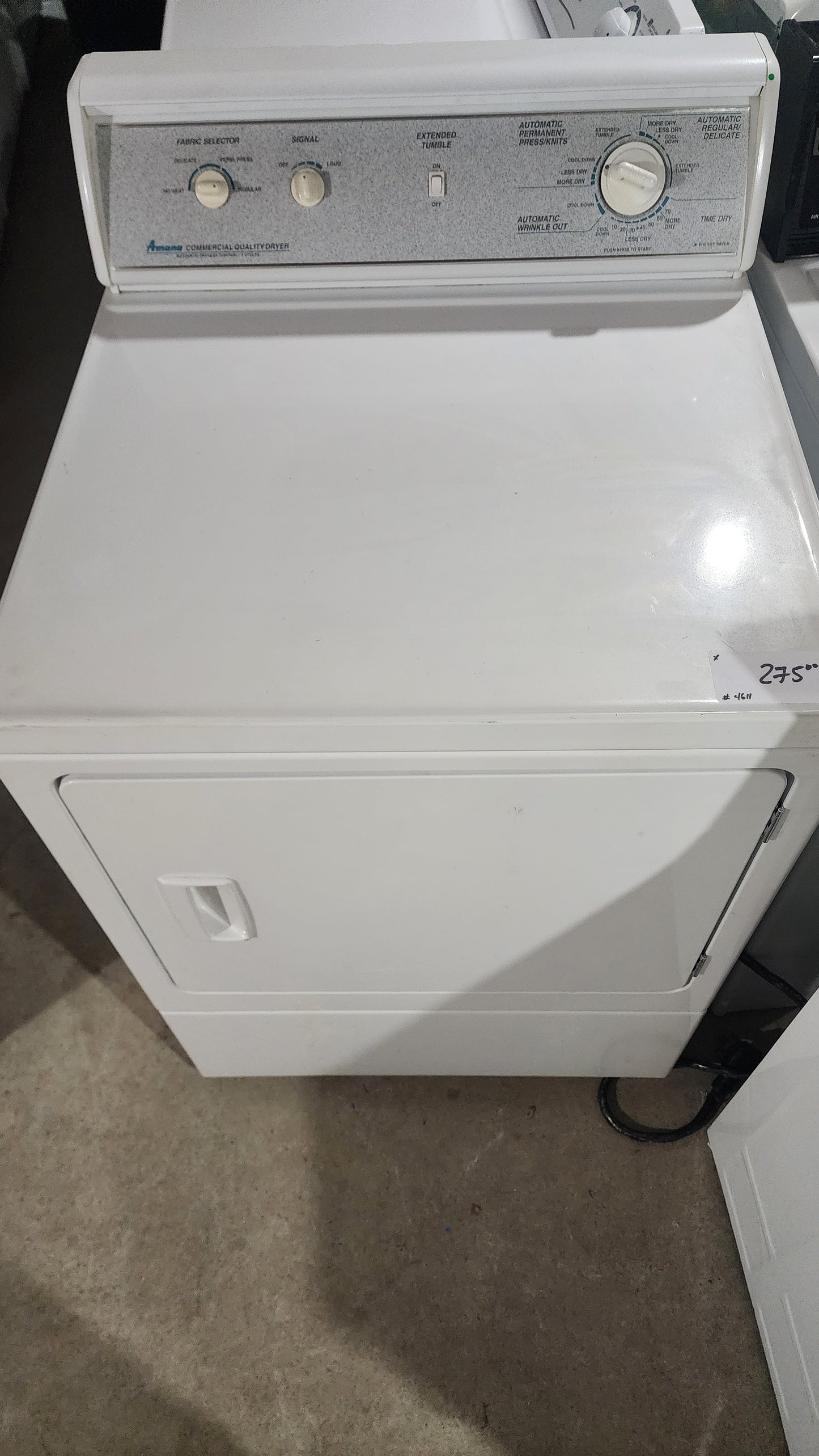 Amana Amana dryer in white