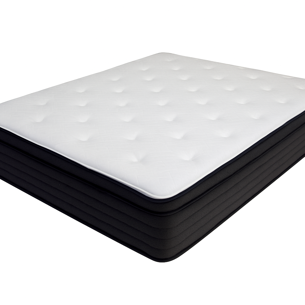 Mattress : MI – 12” Semi-Firm Eurotop Mattress