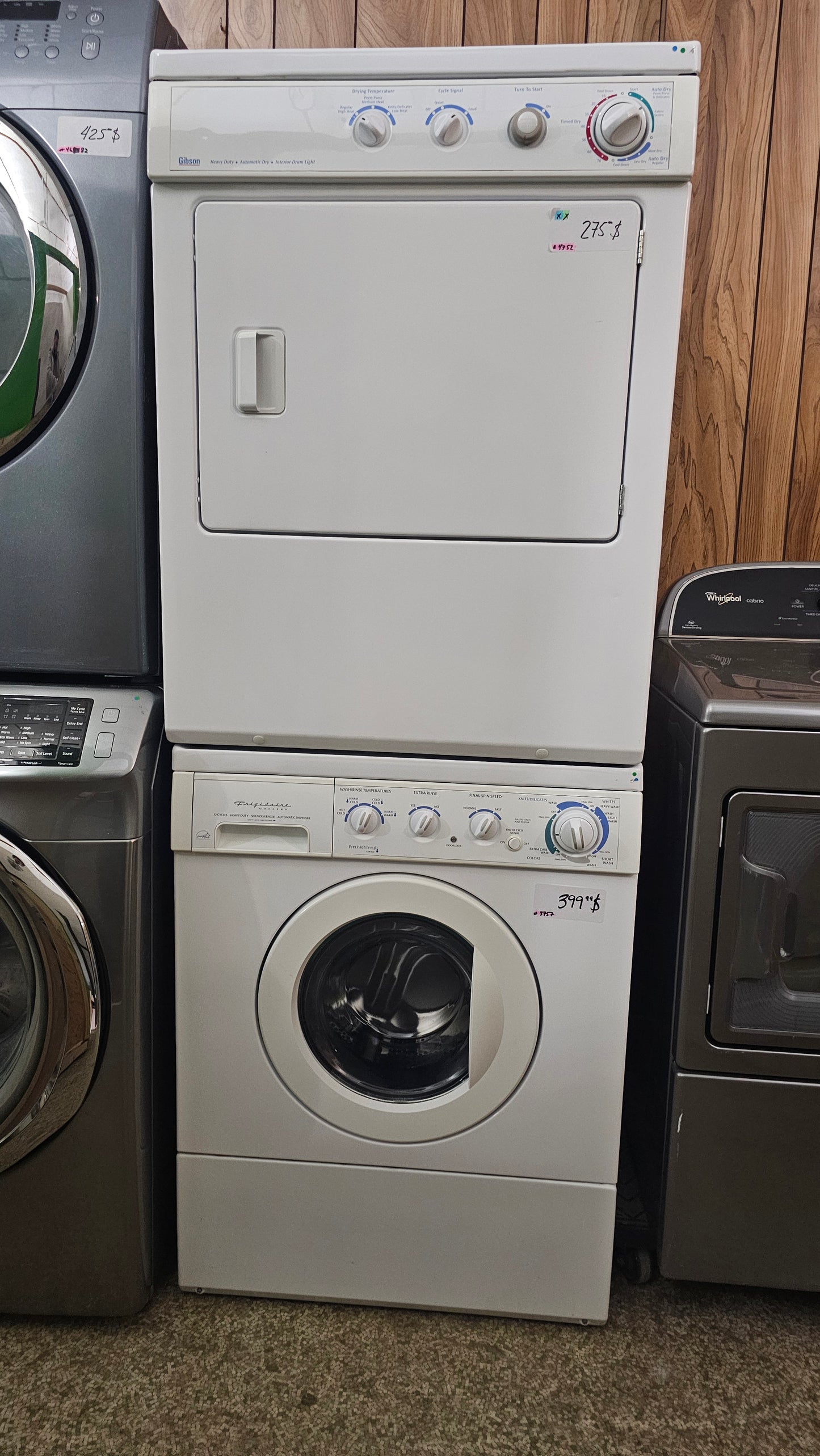 Frigidaire Gallery Laveuse à chargement frontal et Sécheuse Ensemble – Blanc