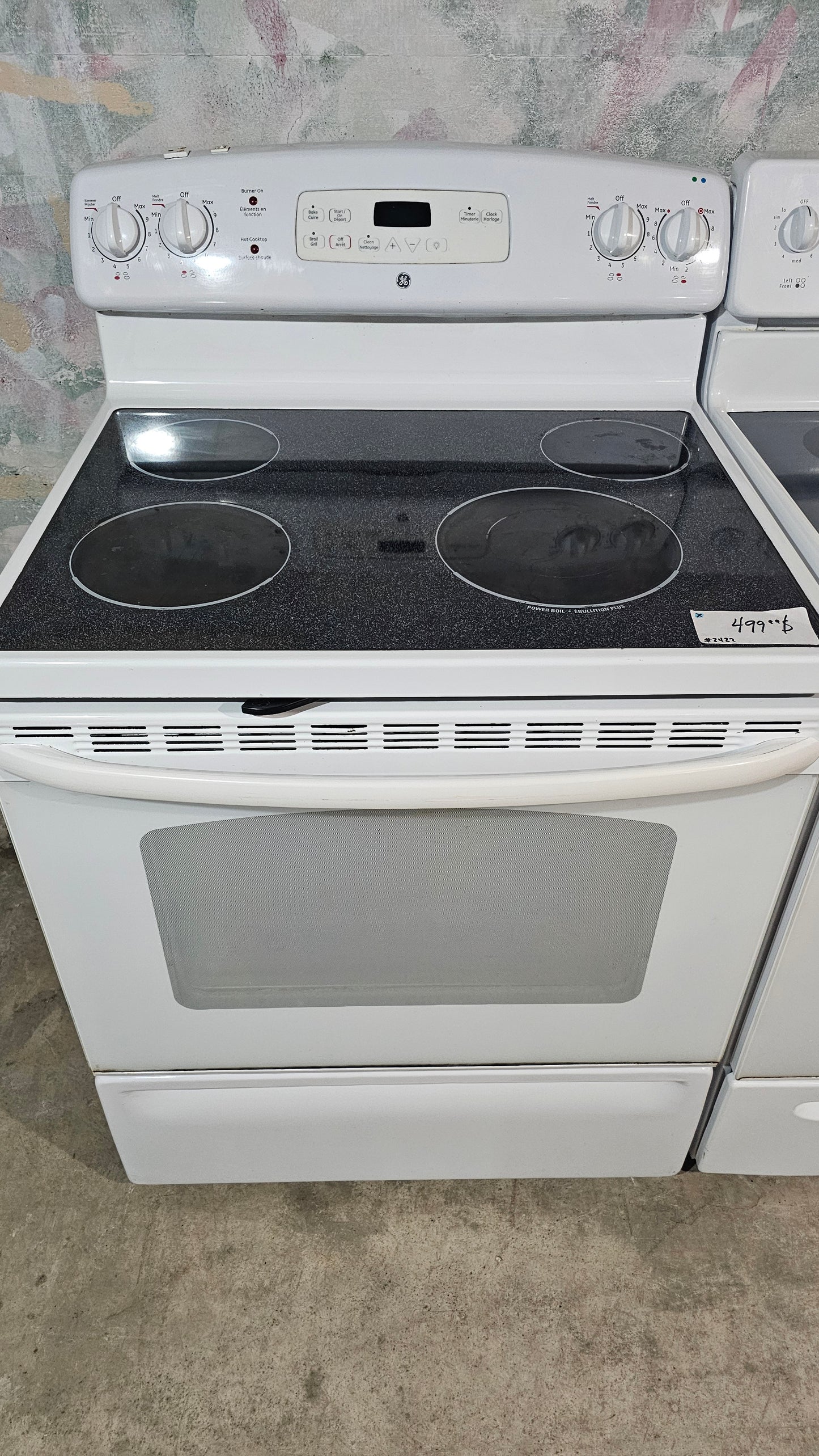 Ge stove - white SKU#2422