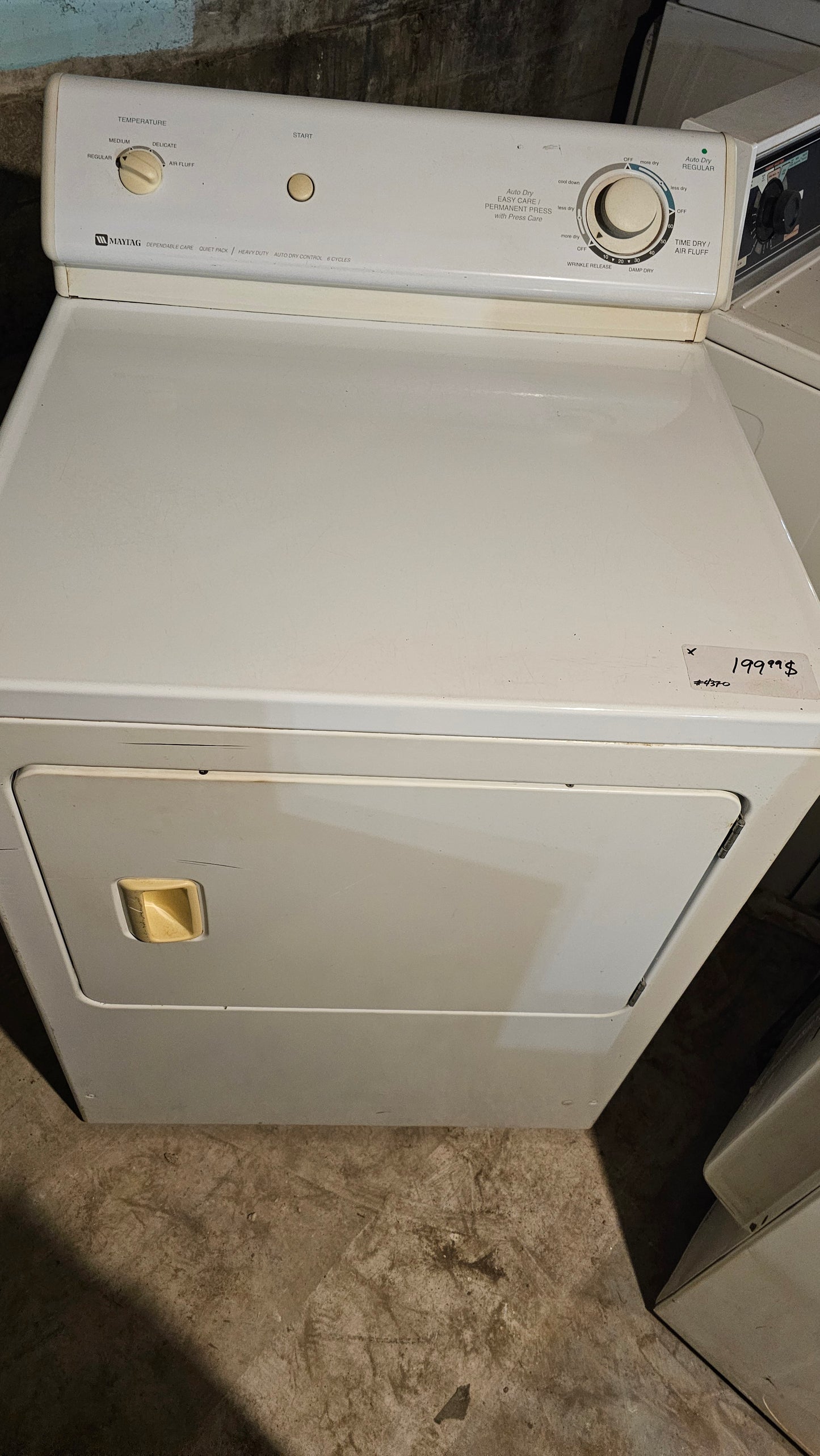 Maytag dryer - white