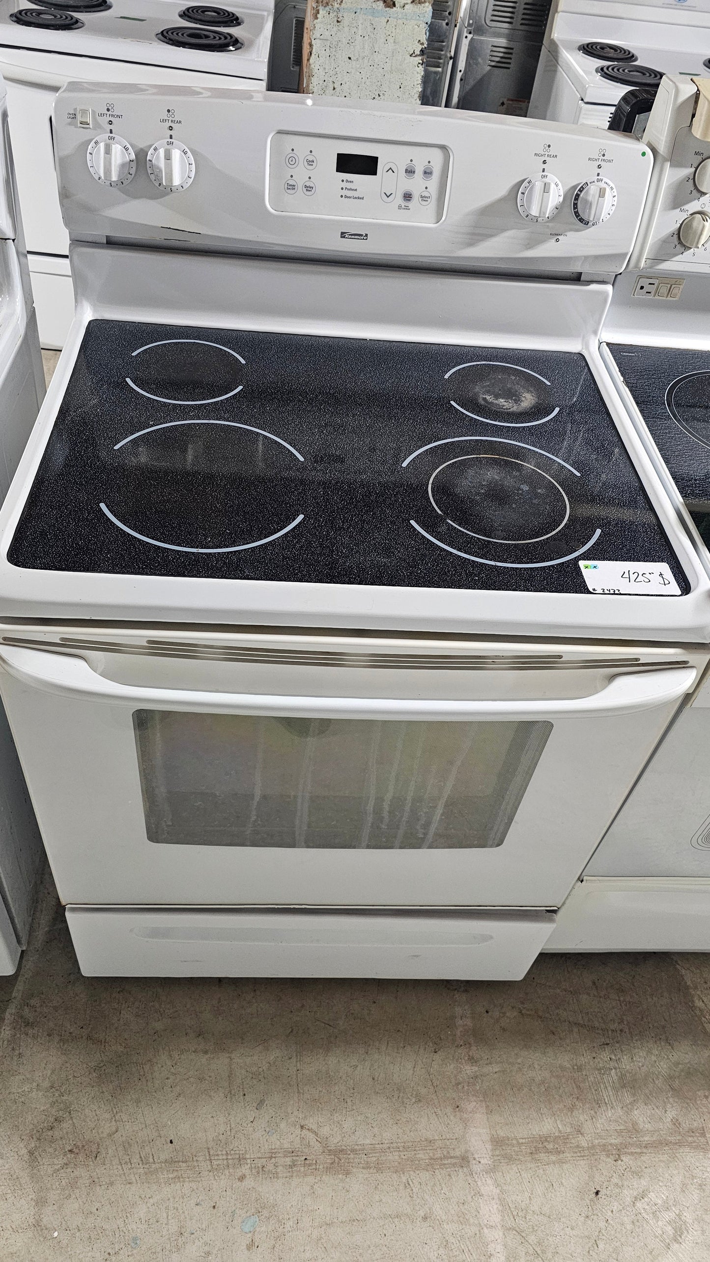 Kenmore – Poêle – Blanc – Usagé – Appareil d’occasion inspecté et testé