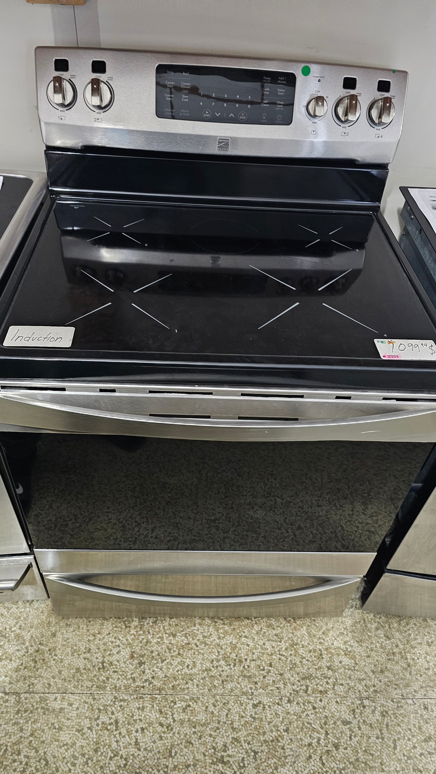 Cuisinière à induction Kenmore Elite – Inox