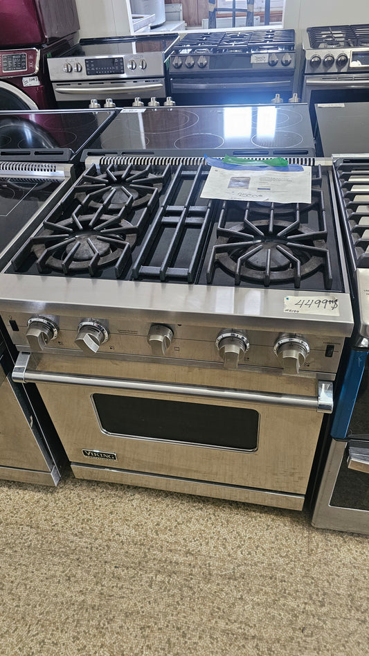 Poêle Viking Gaz – acier inoxydable