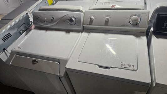 Laveuse Maytag à charge par le dessus et Sécheuse Ensemble – Blanc