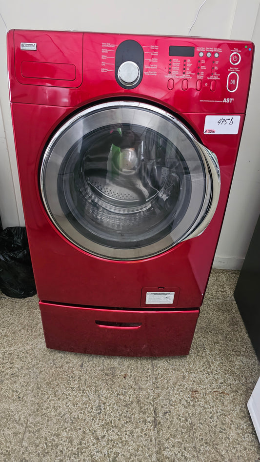 Kenmore Elite Front Load Machine à laver et Sécheuse Ensembles de machines – Rouge