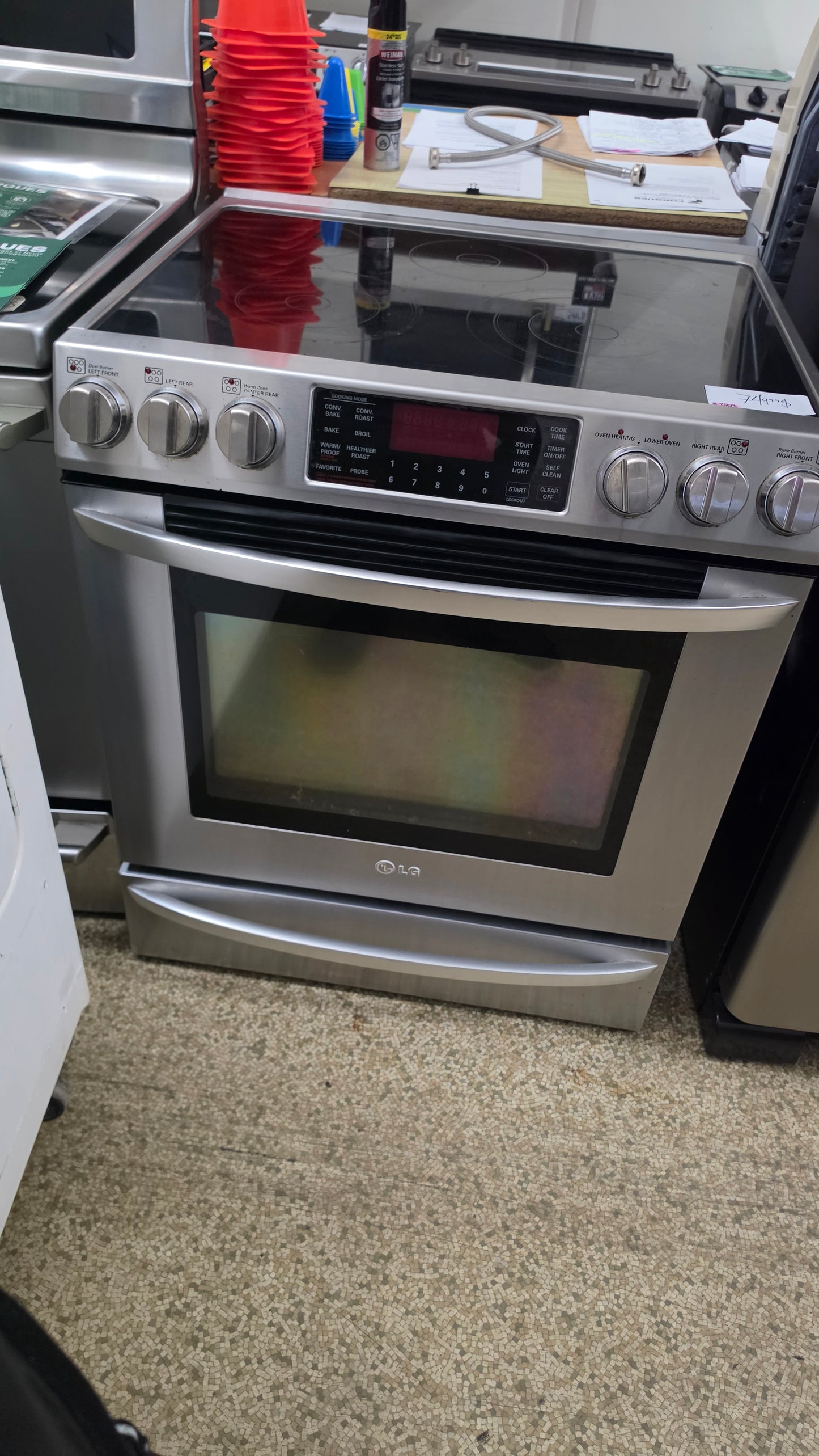 LG convection stove - stainless SKU#2508