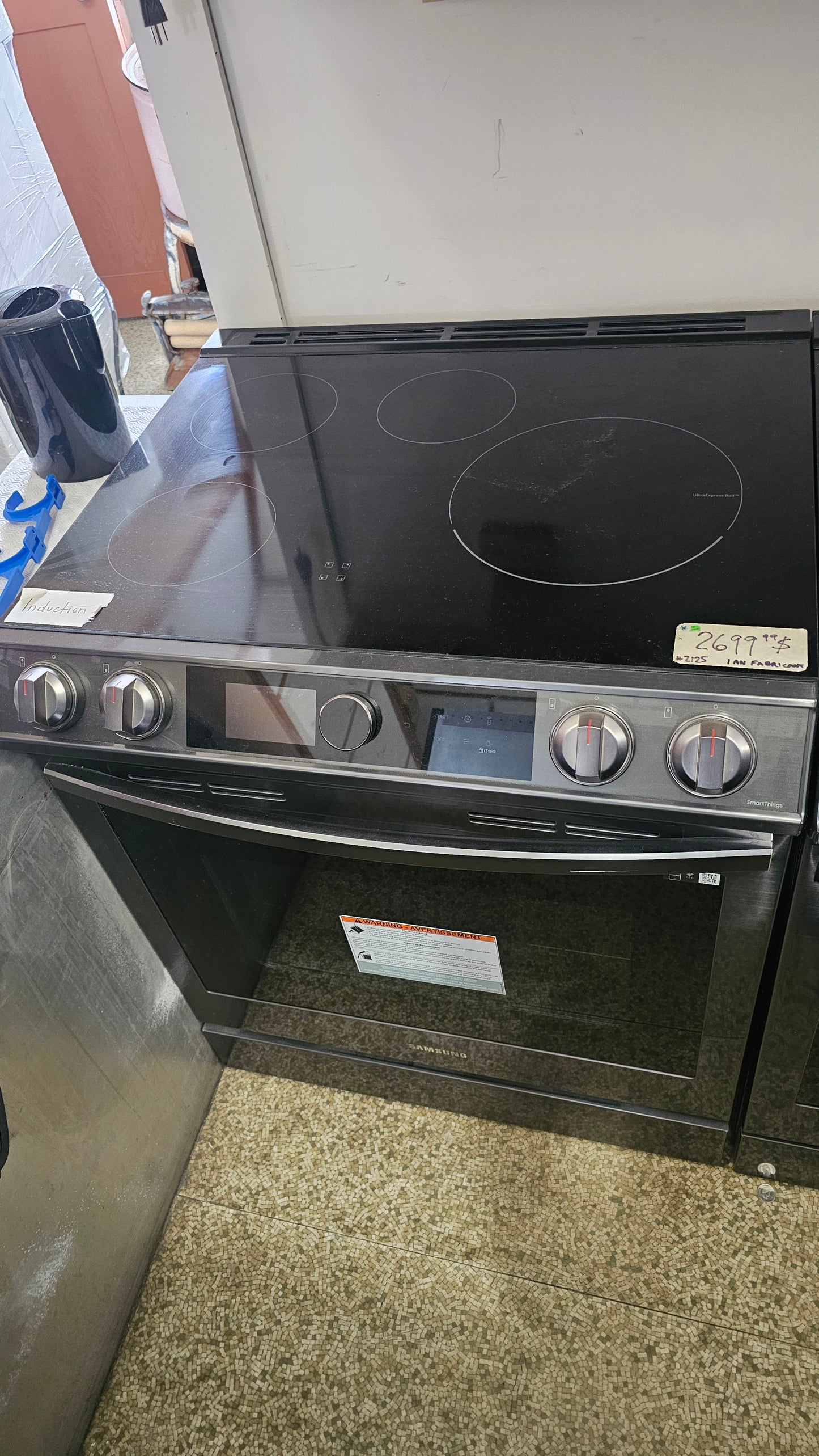 Cuisinière à induction Samsung – acier inoxydable noir