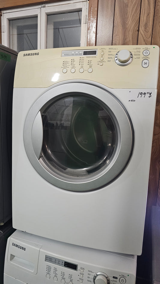 Samsung à chargement frontal d’occasion Sécheuse - blanc - Appareil abordable et fiable