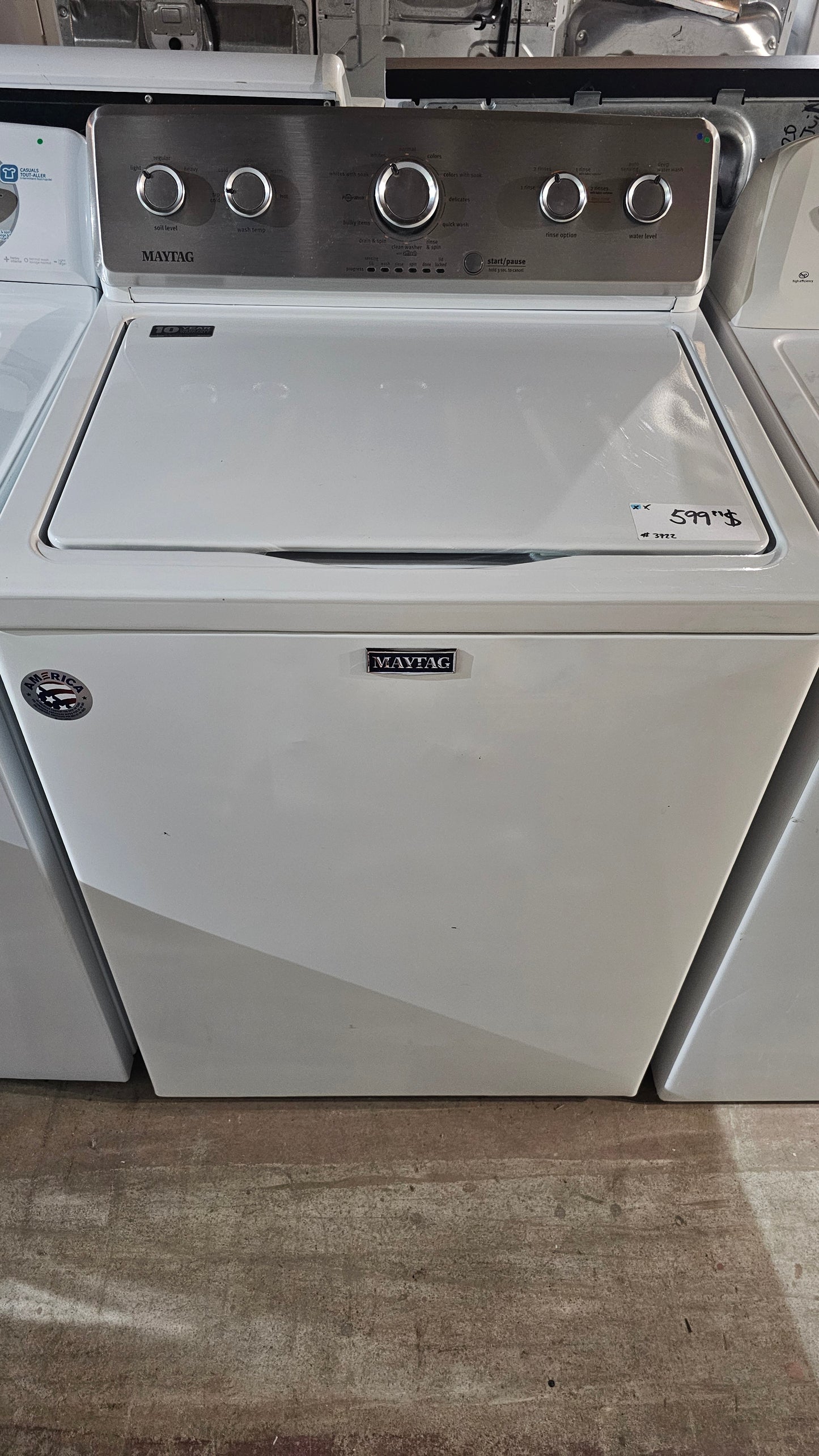 Maytag top load washer