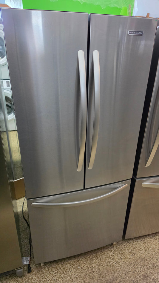 Réfrigérateur à porte française Kitchenaid - SKU#1705 en acier inoxydable