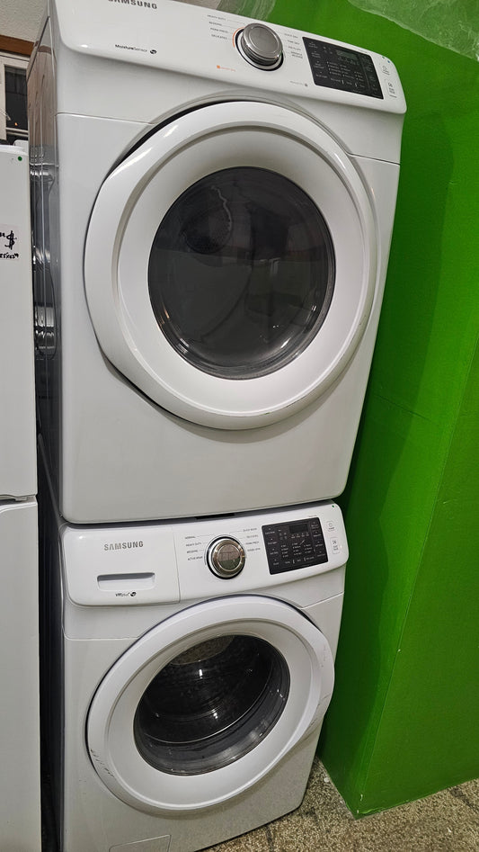 Laveuse à chargement frontal Samsung & Sécheuse Ensemble – Écoénergétique, entièrement inspecté - SKU blanc #3676-4676