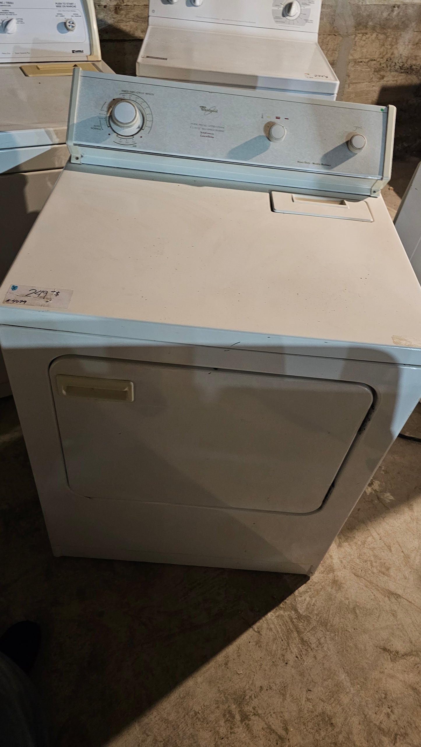 Tourbillon Sécheuse – blanc, chargement frontal