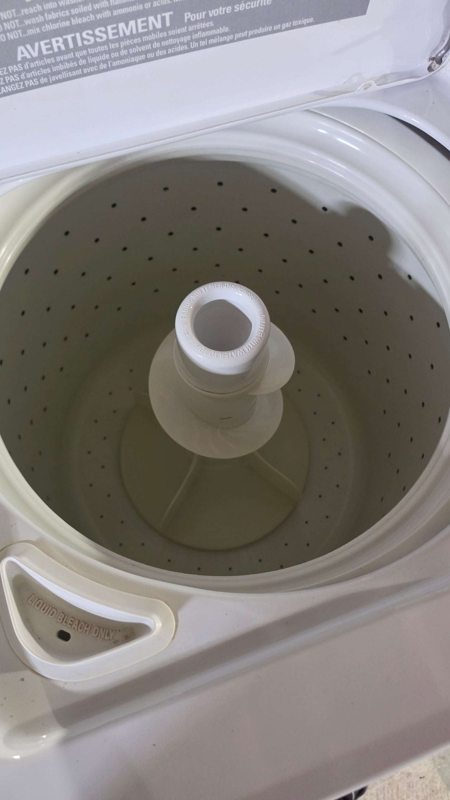 GE Top Load Washer & Dryer Set White alternate view 2