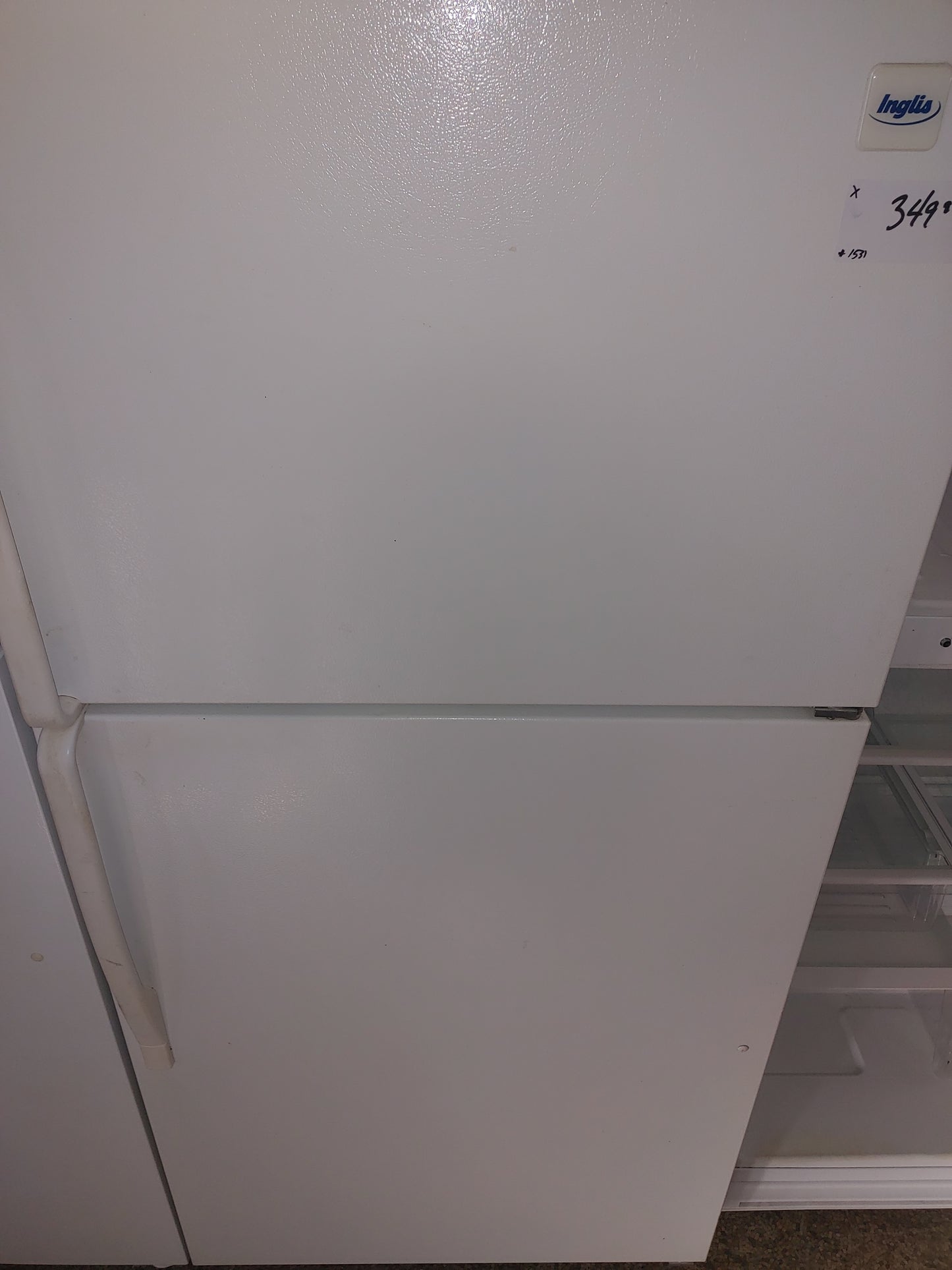 White Inglis refrigerator in white