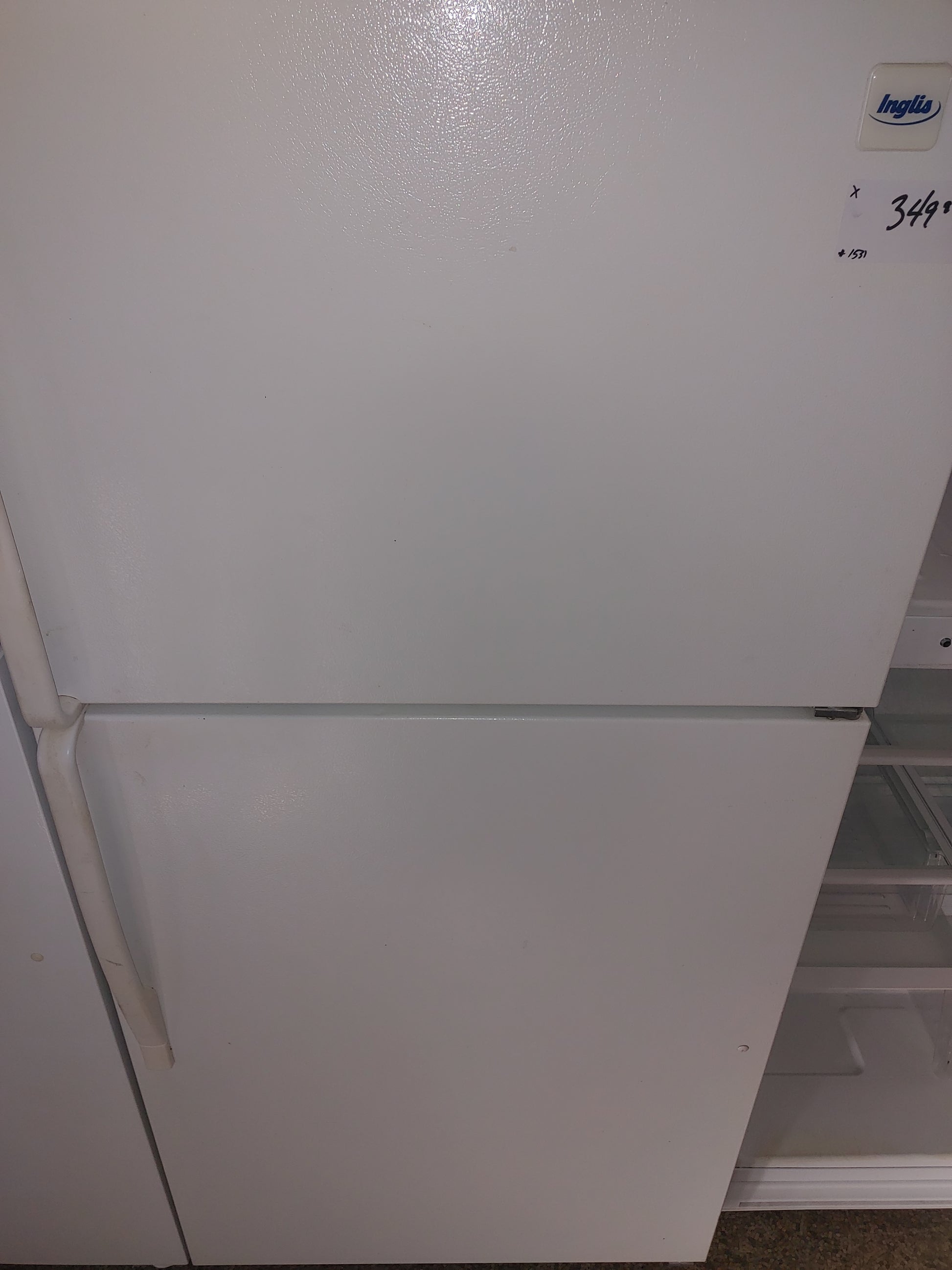 White Inglis refrigerator in white