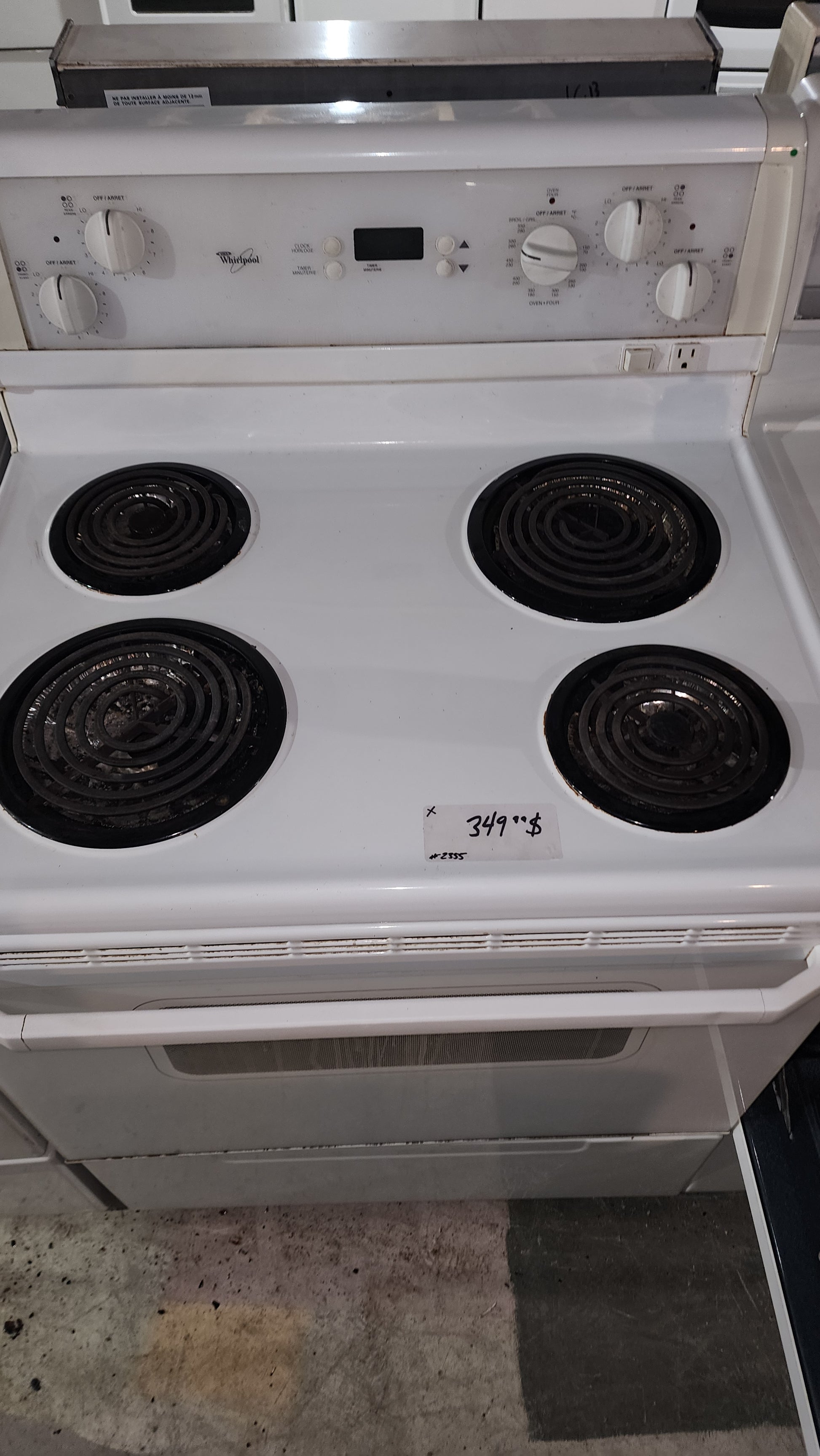 Whirlpool Whirlpool stove in white