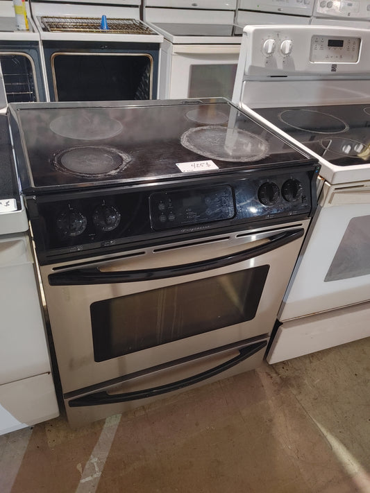 Frigidaire Stove in stainless; black
