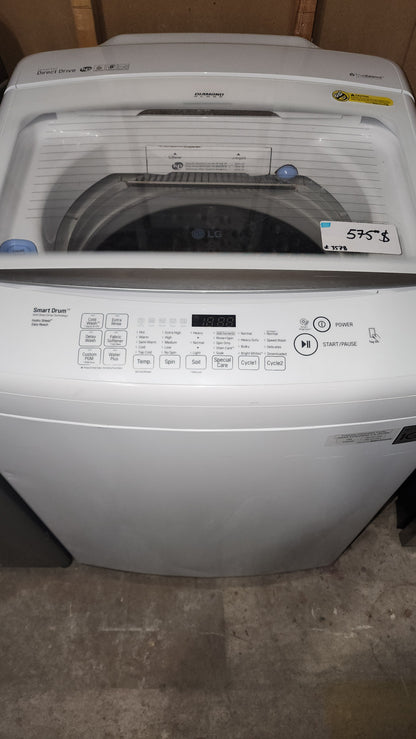 LG Lg washing machine in white