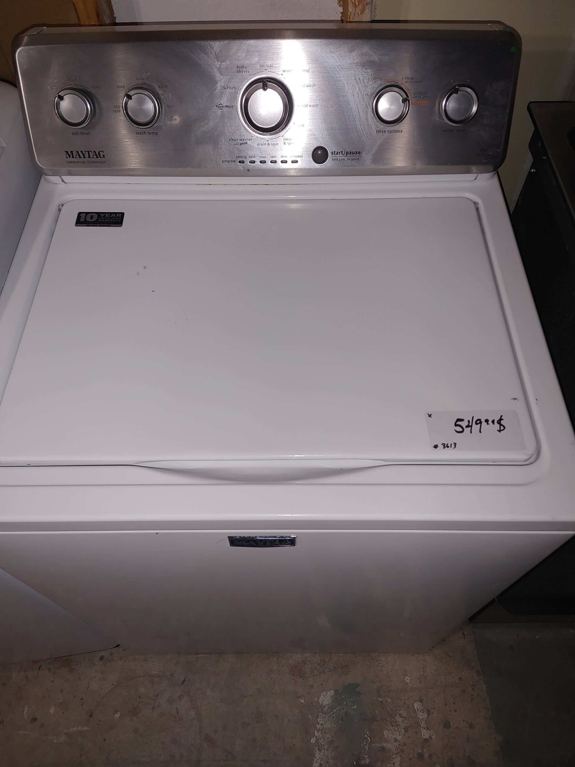 Laveuse Maytag Maytag en blanc