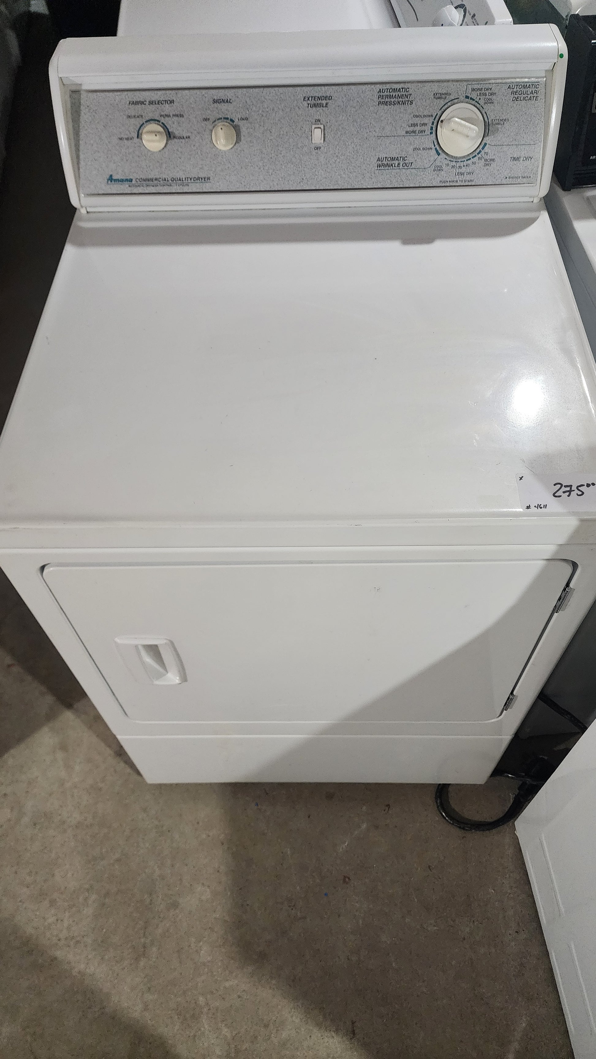 Amana Amana dryer in white