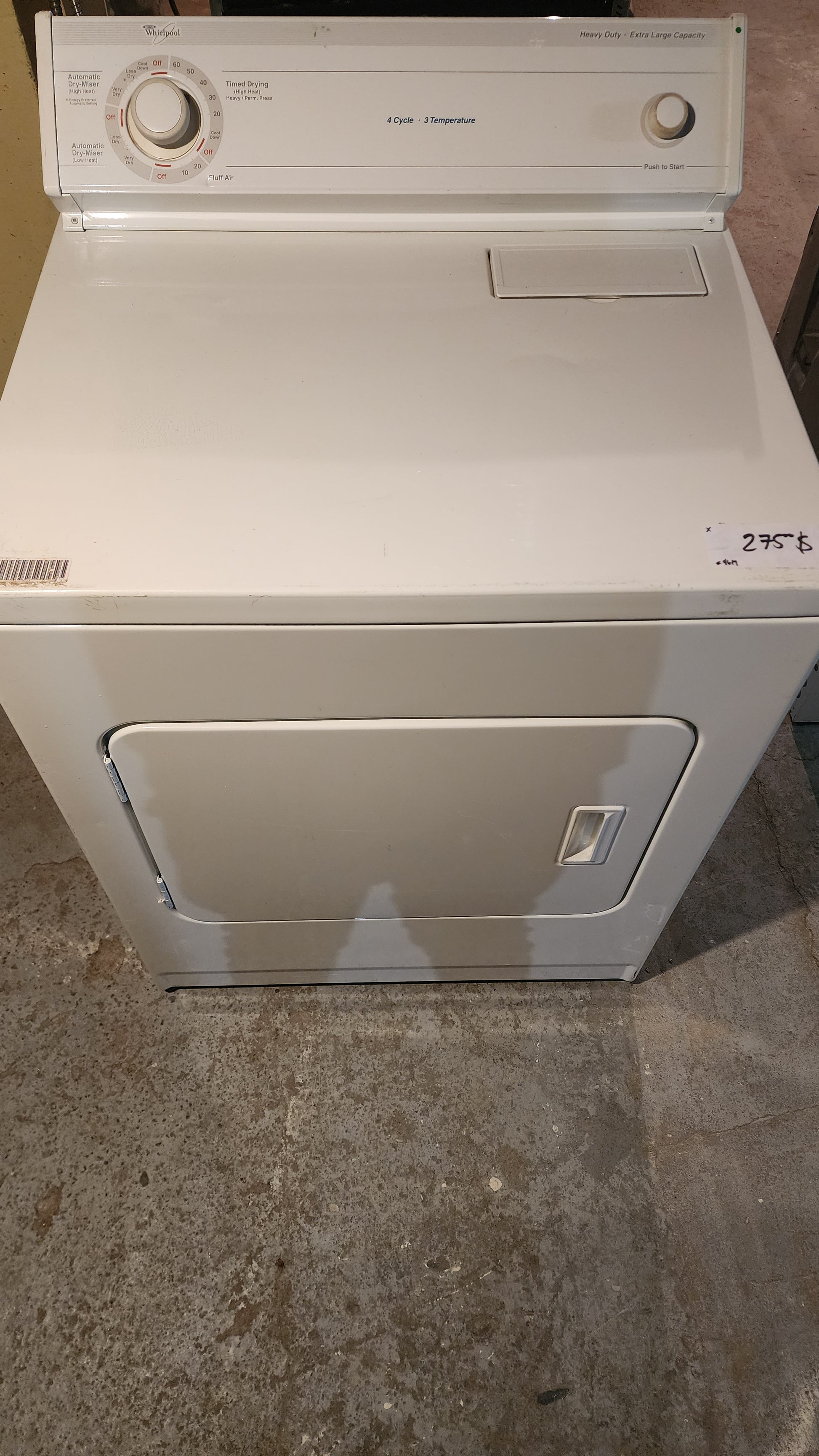 Whirlpool Whirlpool dryer in white