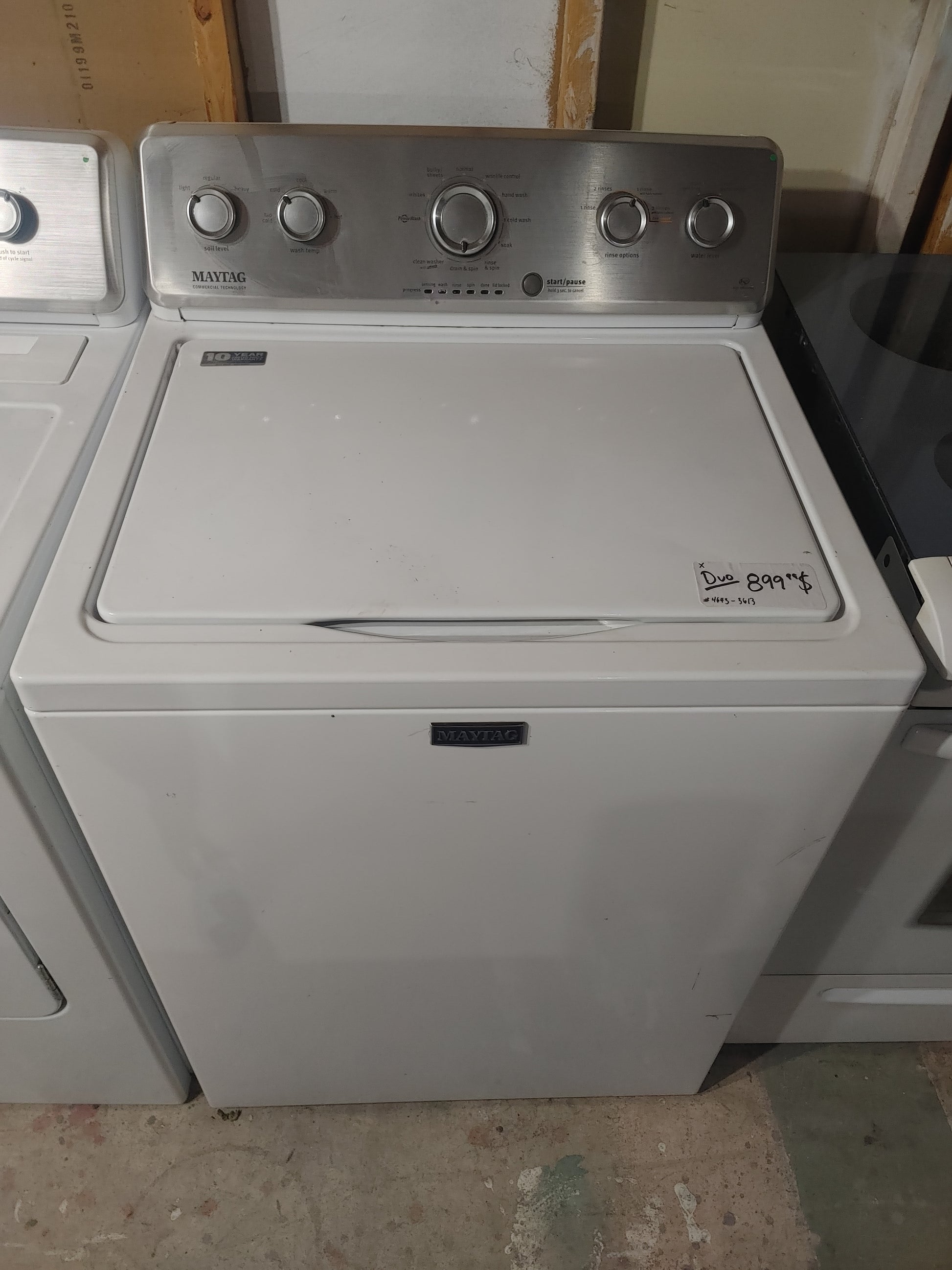 Maytag Maytag dryer in white