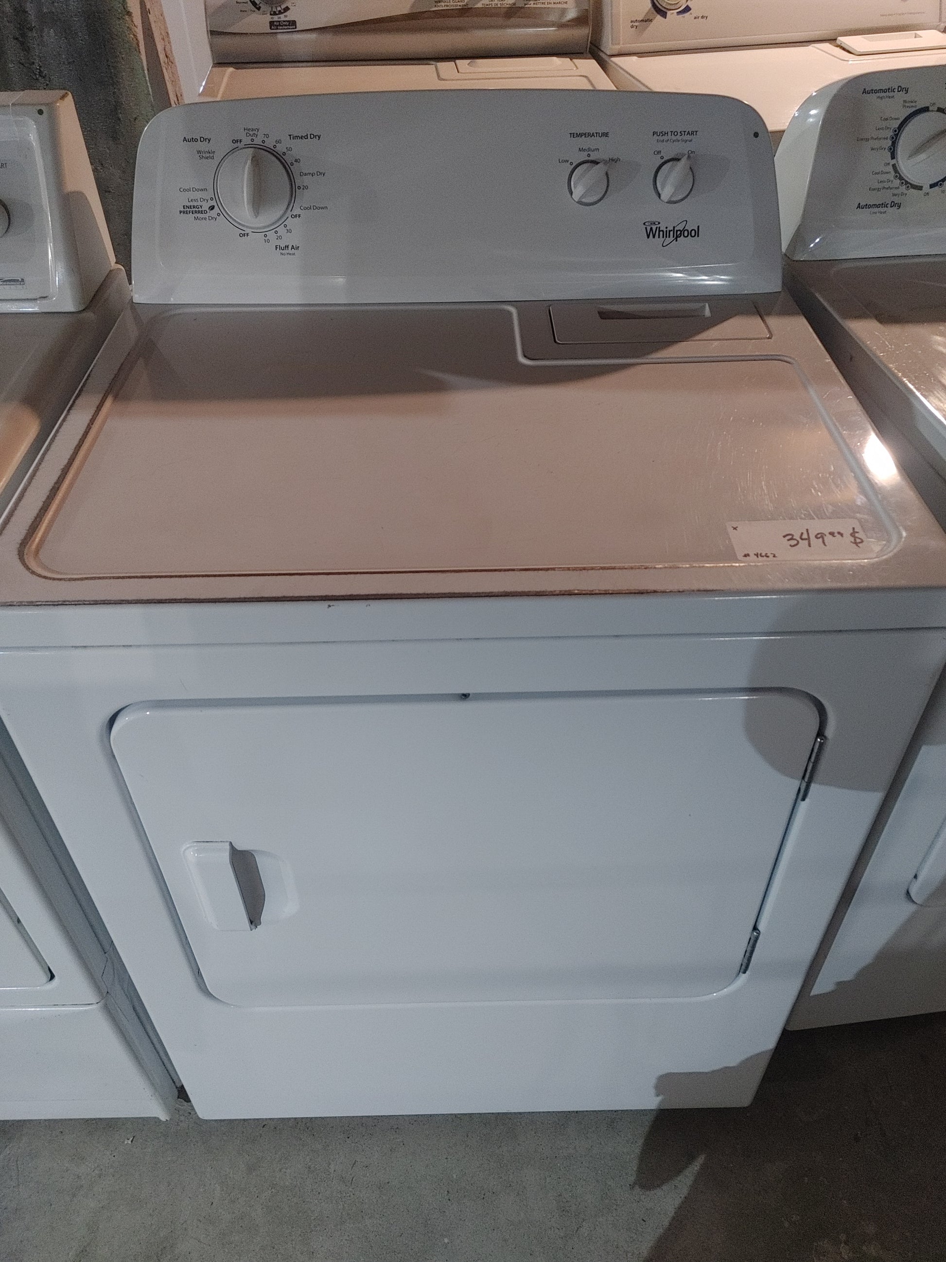 Whirlpool Dryer in white