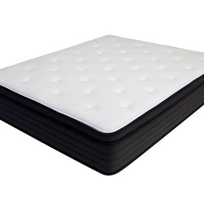 Mattress : MI – 12” Semi-Firm Eurotop Mattress