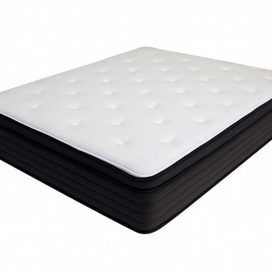 Mattress : MI – 12” Semi-Firm Eurotop Mattress
