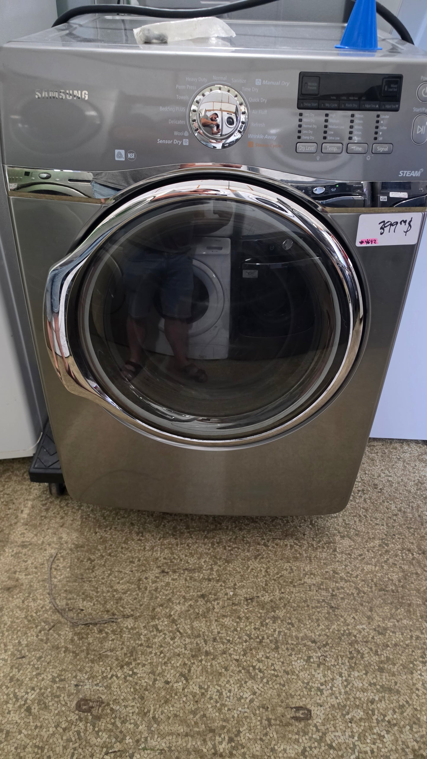 Samsung front load dryer - stainless SKU#4692