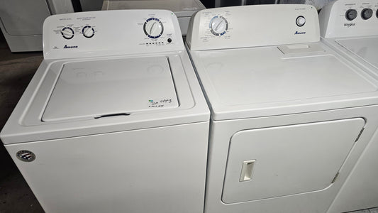 Amana – Laveuse et Sécheuse Ensemble – Blanc – Usagé – Appareil d’occasion inspecté et testé