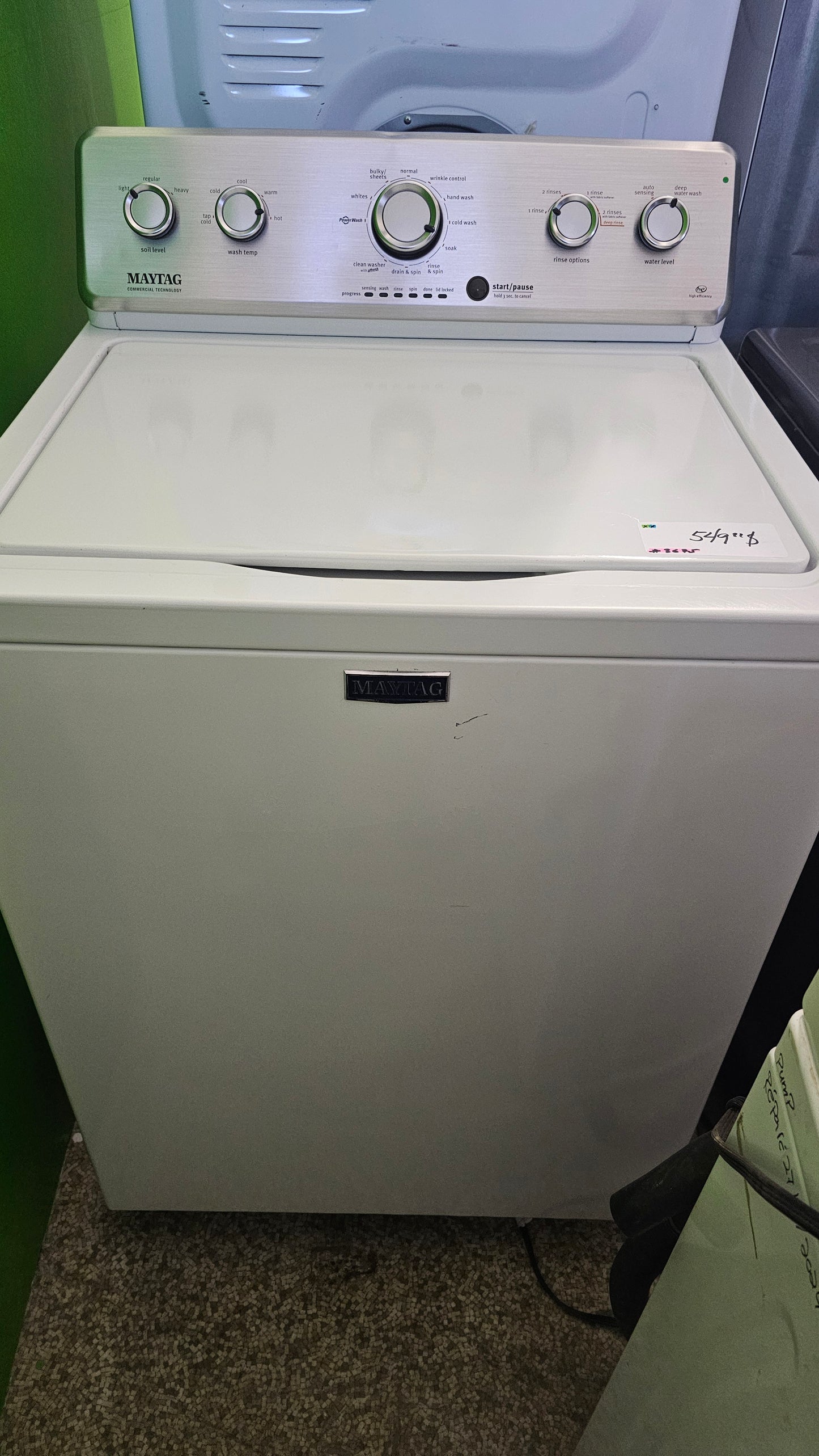 Maytag à chargement supérieur Machine à laver - SKU blanc #3675