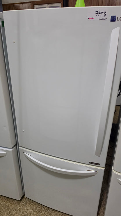 Réfrigérateur LG - 84 cm (L) x 174 cm (H) x 69 cm (P) - Blanc - vue 1