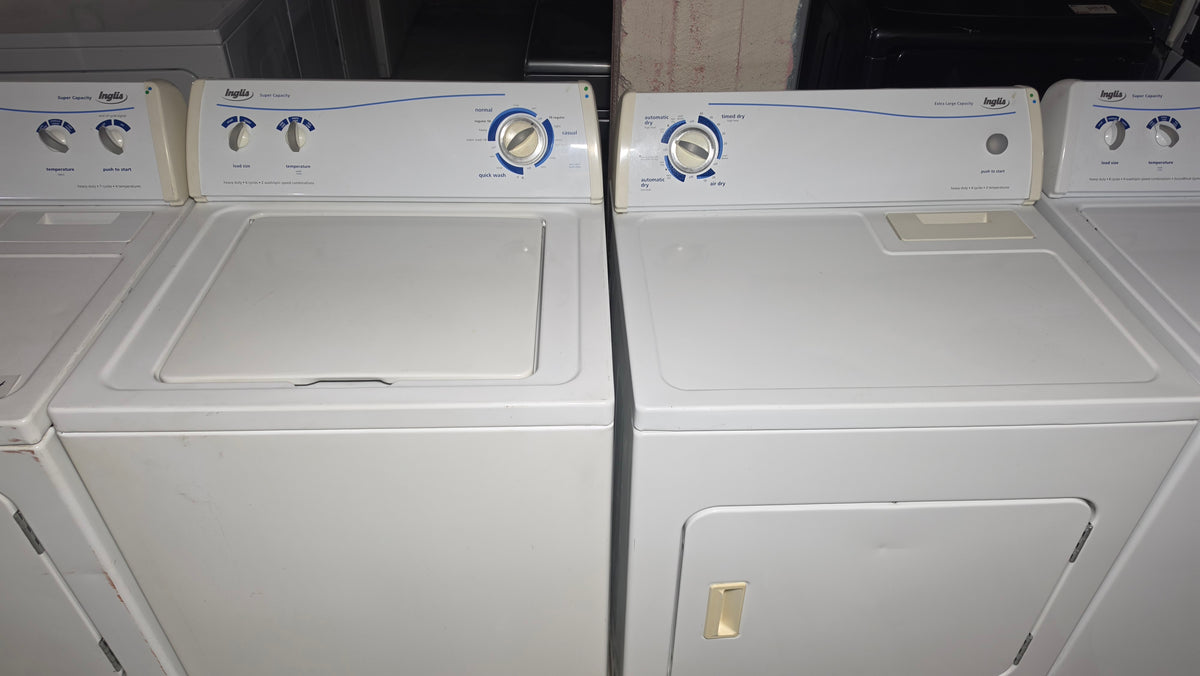 Inglis top load washer and dryer sets - white SKU#3802-4802