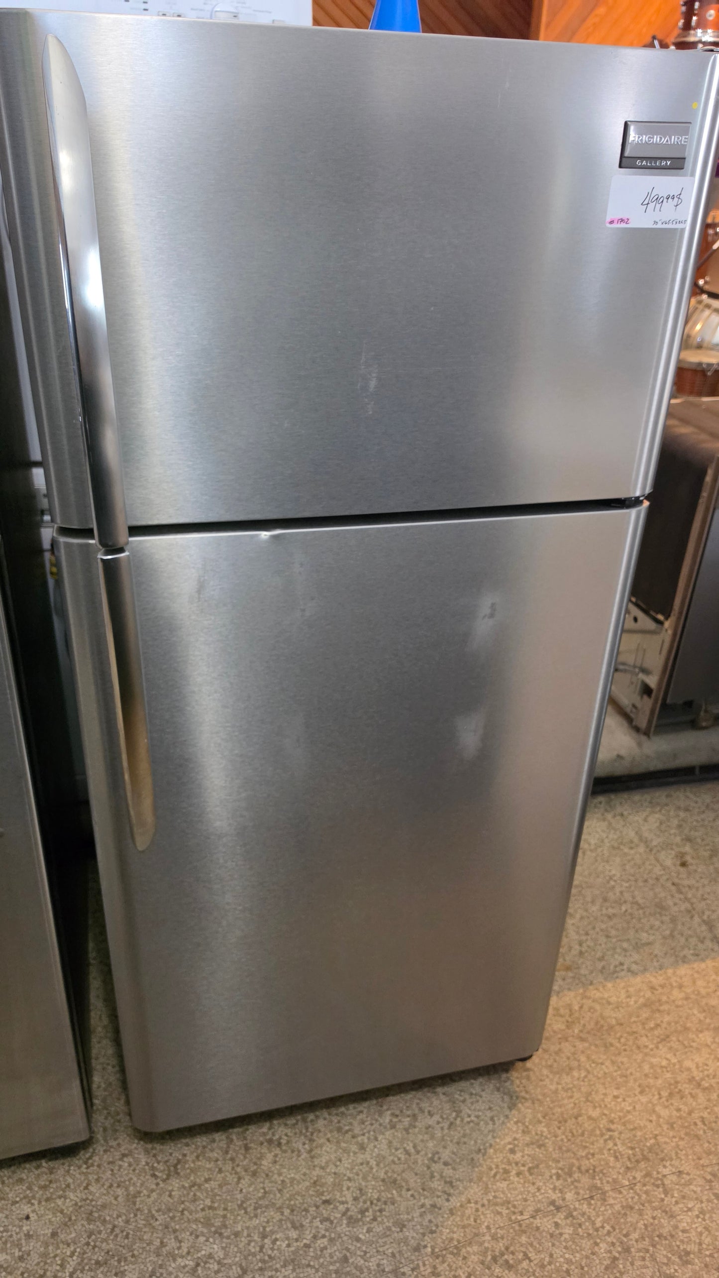 Frigidaire refrigerator 30"X65.5"X26.5 - stainless SKU#1702