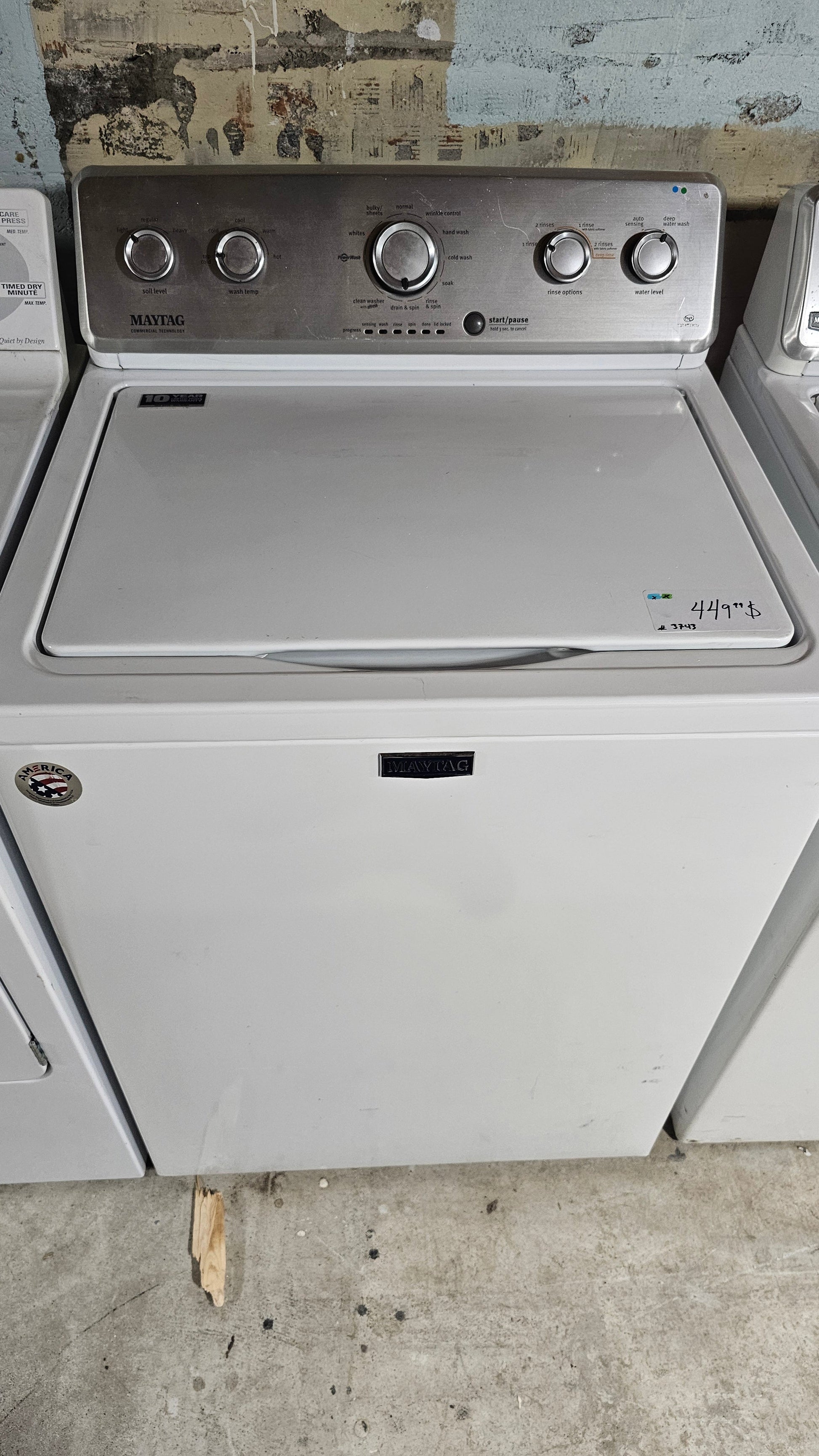 Maytag – Laveuse – Blanche – Usagé – Appareil d’occasion inspecté et testé