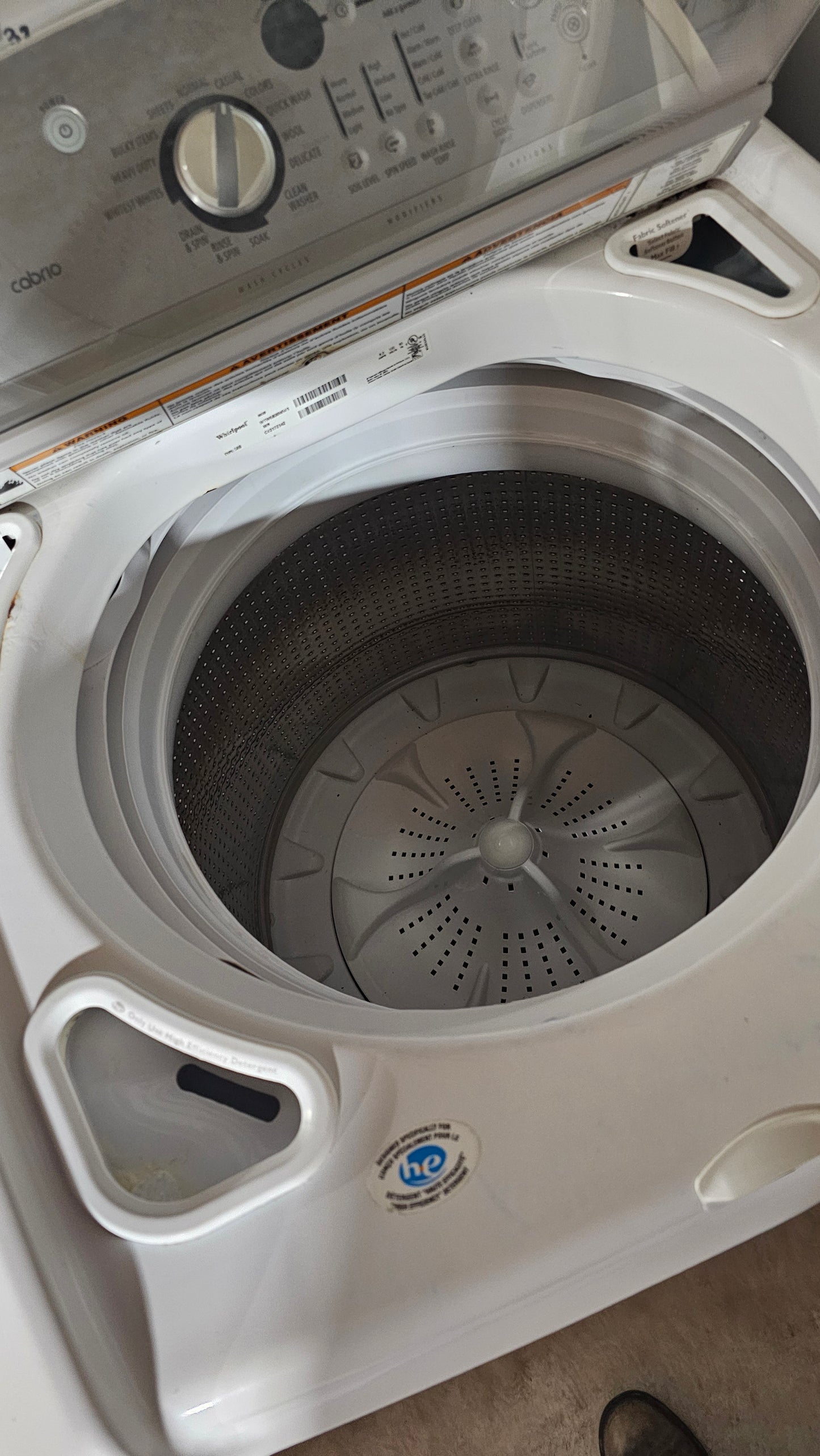 Whirlpool Machine à laver Cabrio & Sécheuse Ensemble – Blanc