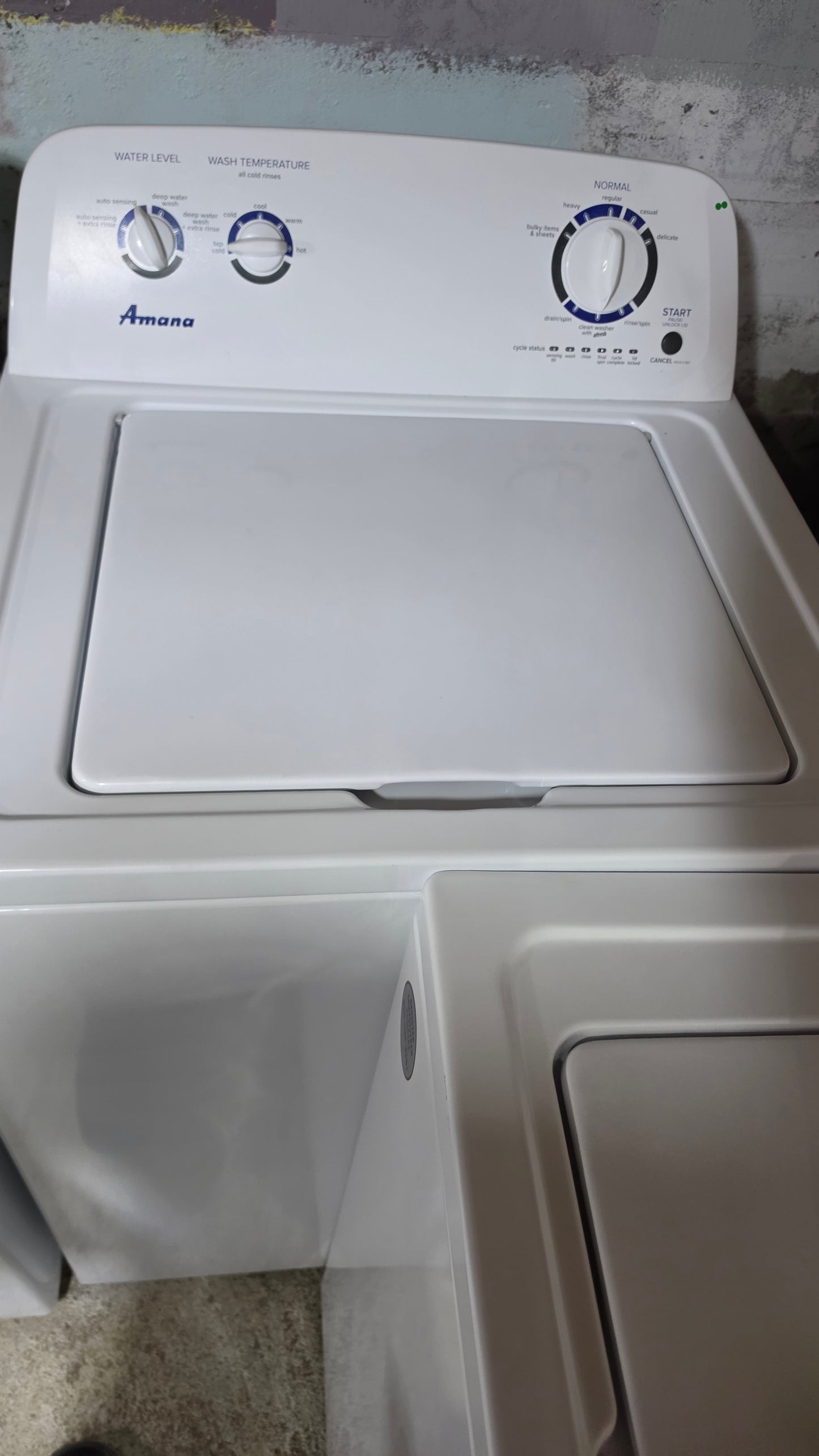 Amana top load washer - white SKU#3812