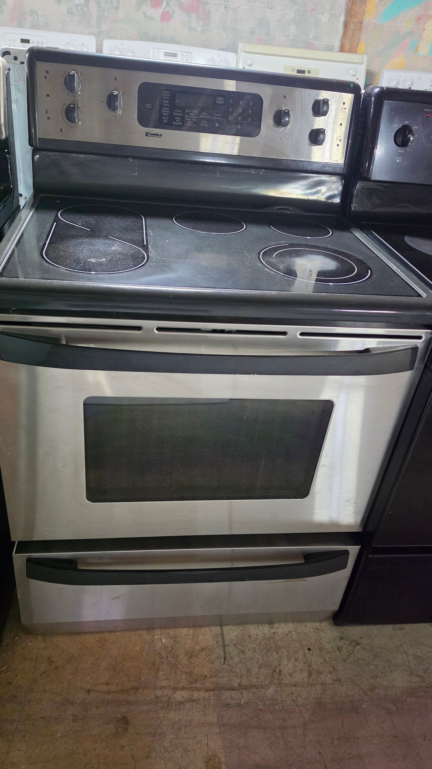 Kenmore stove convection - stainless SKU#2515