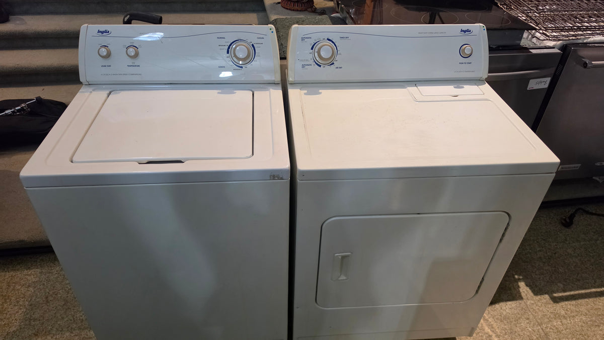 Inglis top load washer and dryer sets - white SKU#3798-4798