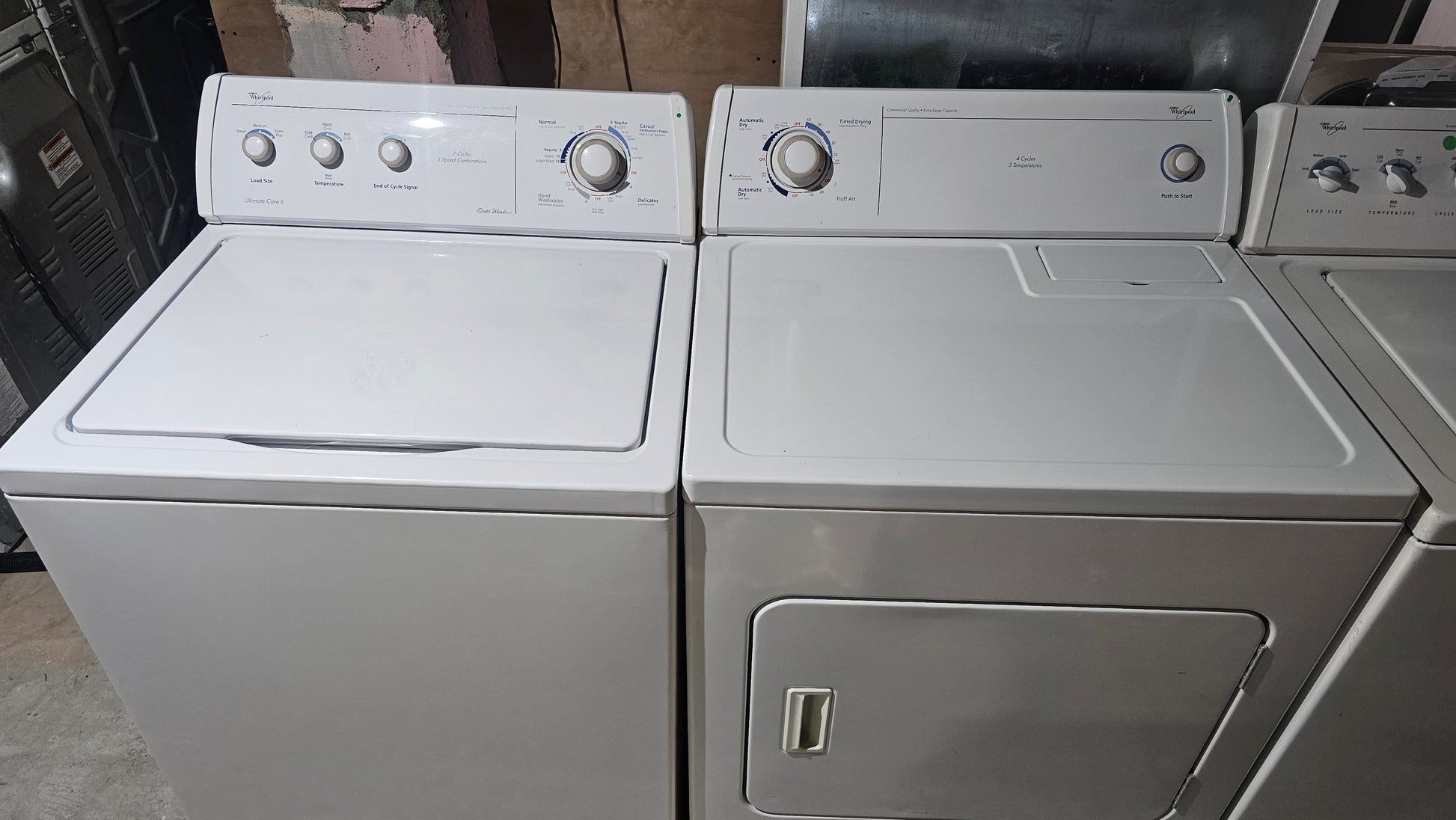 Tourbillon – Laveuse et Sécheuse Ensemble – Blanc – Usagé – Appareil d’occasion inspecté et testé