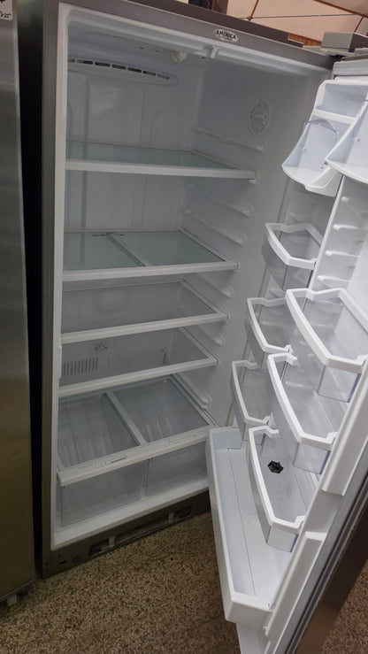 Whirlpool all refrigerator - stainless 30"X66"X27- stainless SKU#1740