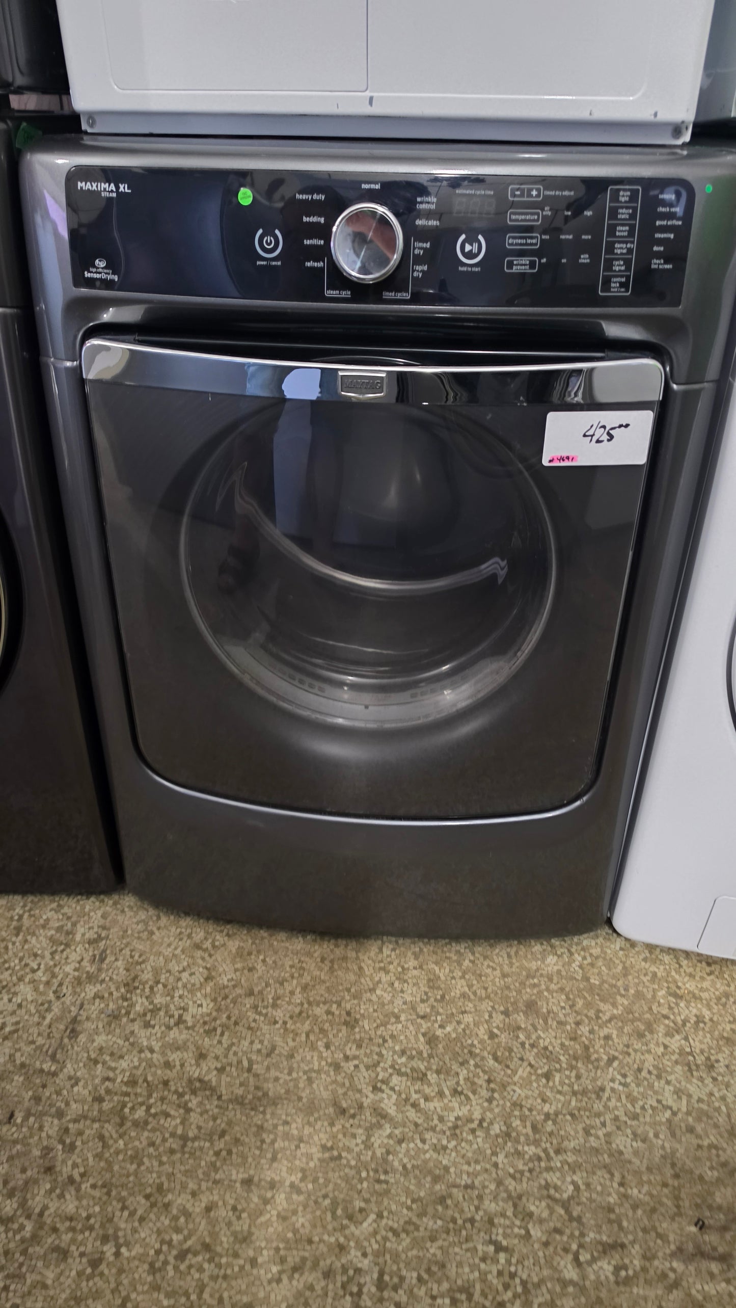 Maytag front load dryer - stainless SKU#4691