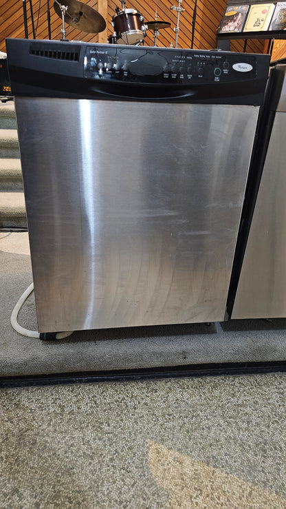 Whirlpool Lave-vaisselle en acier inoxydable, appareil usagé, inspecté