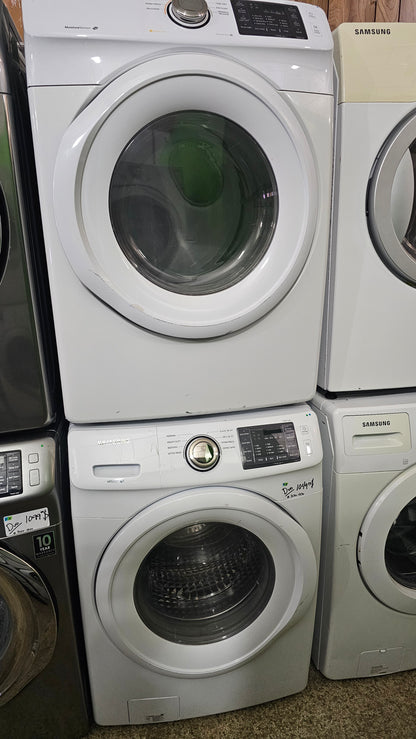 Samsung front load washer and dryer sets - white SKU#3670-4670