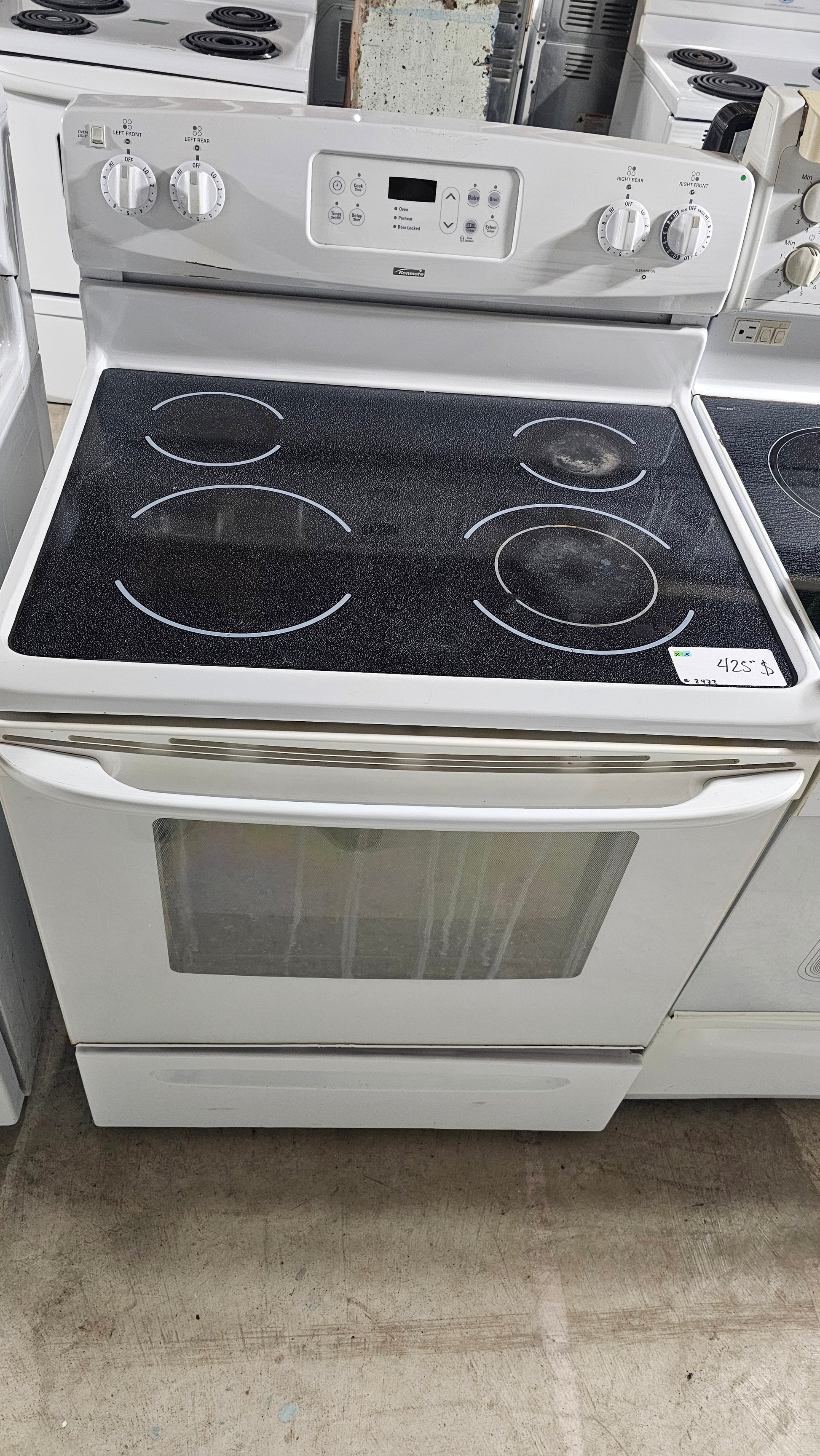 Kenmore – Poêle – Blanc – Usagé – Appareil d’occasion inspecté et testé