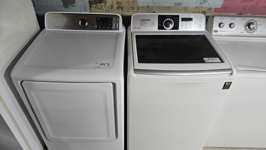 Laveuse Samsung à charge supérieure & Sécheuse Ensemble – Blanc